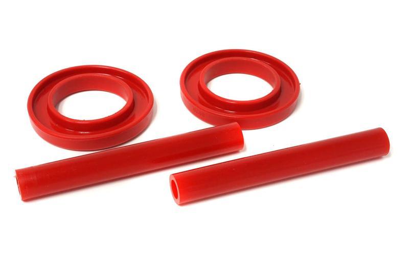 Jeep Wrangler Coil Spring Isolator Set - Front or Rear - Energy Suspension - 0.75 in. Lift - Red - `97-`06